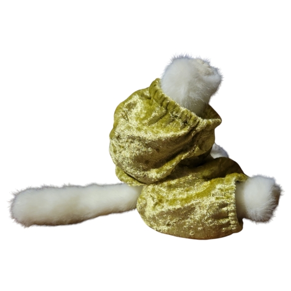 Vtg 93 Katrina Cat Beanie Babies Attic Treasures Collection 1993 Jointed Green - Picture 6 of 10